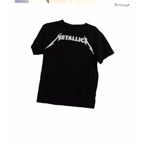 Metallica Mens Black Cotton T Shirt Graphic Spell Out Pullover Short Sleeve M